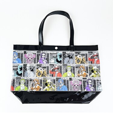 ワンピース ONE PIECE 麦わらの一味 ビニールボストンバッグ キッズ スクール