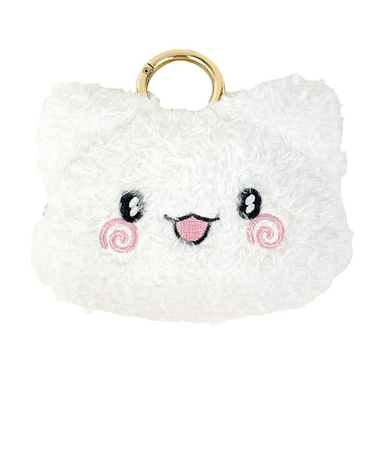 サンリオ はなまるおばけ 口開け カナビラ付きミニフェイスポーチ ふんわり光るシリーズ Sanrio