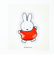 ミッフィー miffy ぷっくりったいステッカー  オレンジ