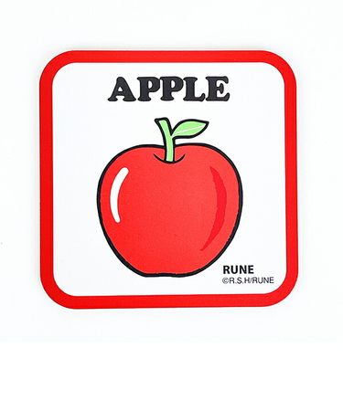 内藤ルネ APPLE コースター レッド キッチン 日本製