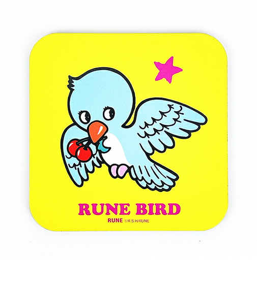 内藤ルネ BLUE BIRD コースター ブルー キッチン 日本製