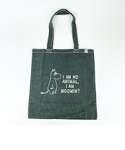 ムーミン 後染めフラットトートバッグ(チャコール) MOOMIN