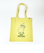 ムーミン スナフキン 後染めフラットトートバッグ(マスタード) MOOMIN