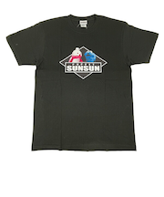 パペットスンスン ひしがた Tシャツ(L) ブラック アパレル