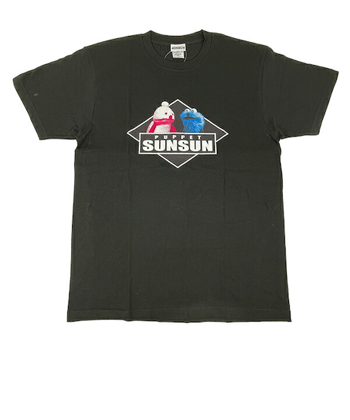 パペットスンスン ひしがた Tシャツ(L) ブラック アパレル