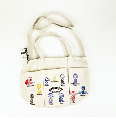 スヌーピー バケツ型2WAYトートバッグ アイボリー ショルダーバッグ ROOTOTE ルートート コラボ SNOOPY