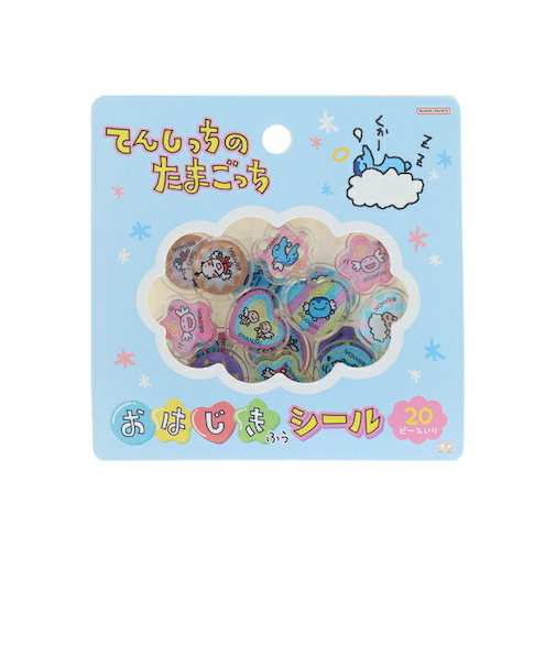 たまごっち てんしっち おはじき風シール （ブルー）