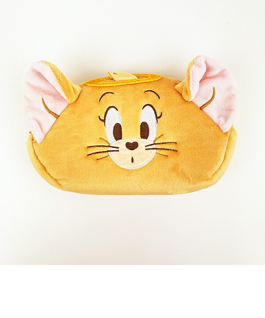 トムとジェリー 天使ジェリー ぬいぐるみフェイスペンポーチ 文具