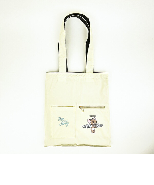 トムとジェリー ジェリー 天使と悪魔 リバーシブルトートバッグ