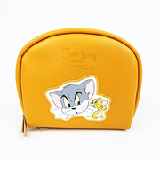 トムとジェリー レトロアート ポーチ オレンジ トムジェリ