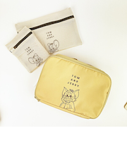 トムとジェリー トラベルポーチセット (アイボリー) 旅行