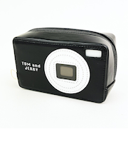 トムとジェリー デジカメポーチ ブラック トムジェリ