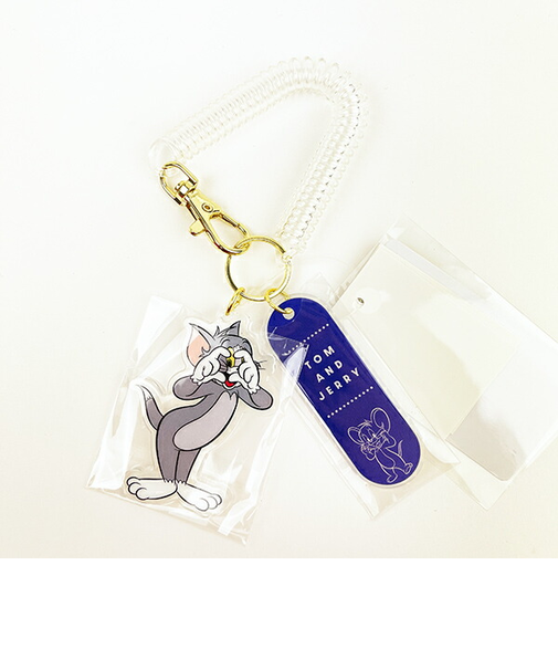 トムとジェリー トム スプリングゴムチャーム キーホルダー トムジェリ