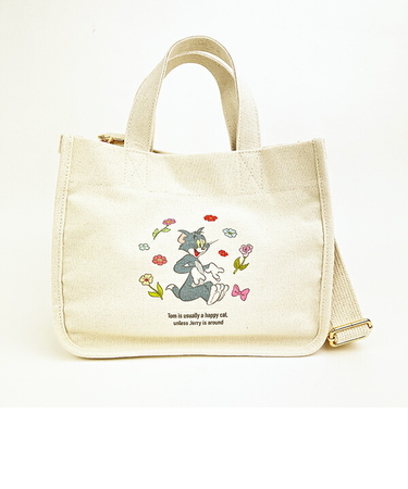 トムとジェリー トム フラワーランチバッグ トムジェリ