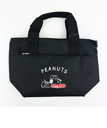 スヌーピー 野球 ポケット付きアルミランチバッグ SNOOPY
