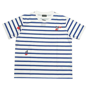 ムーミン リトルミイ ドライメッシュTシャツ(ホワイト×ネイビー) アパレル MOOMIN