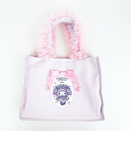 サンリオ マイメロディ 50th×DOLLY MIX フリルスクエアハンドバッグ ライトピンク ランチ Sanrio