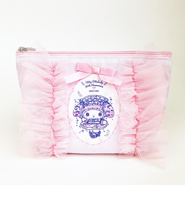 サンリオ マイメロディ 50th×DOLLY MIX フリル舟形ティッシュポーチ ライトピンク Sanrio