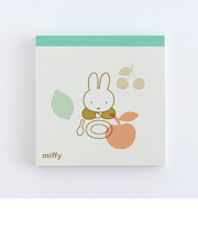 ミッフィー miffy メモパッド・スクエア (fruits) 文具 日本製