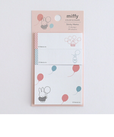 ミッフィー miffy スティッキーメモ (balloon) 付箋 文具 日本製
