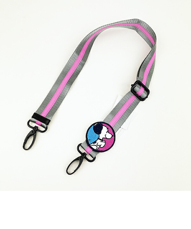 スヌーピー ショルダーバッグストラップ (ピンク×シルバー) PEANUTS 75th ROOTOTE SNOOPY