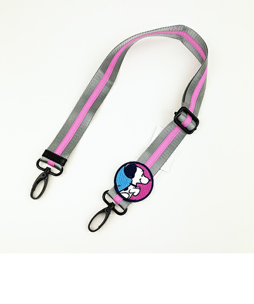 スヌーピー ショルダーバッグストラップ (ピンク×シルバー) PEANUTS 75th ROOTOTE SNOOPY