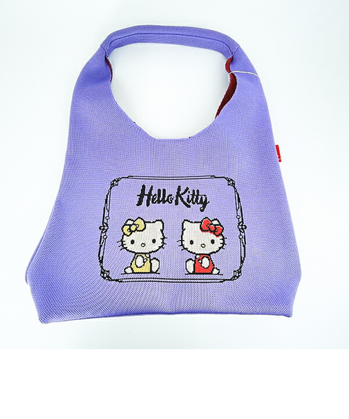サンリオ ハローキティ ニットトートバッグ パープル Sanrio ROOTOTE ルートート コラボ
