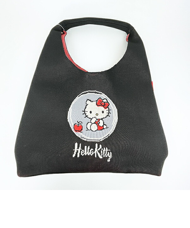 サンリオ ハローキティ ニットトートバッグ ブラック Sanrio ROOTOTE ルートート コラボ
