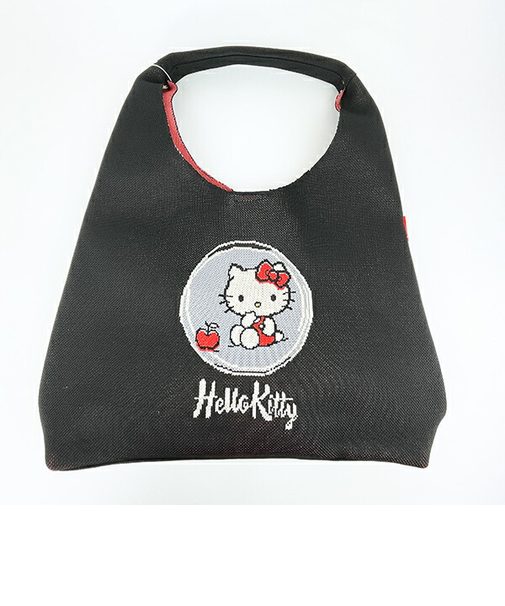 サンリオ ハローキティ ニットトートバッグ ブラック Sanrio ROOTOTE ルートート コラボ