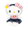 サンリオ ハローキティ ギンガムデニム マスコット ぬいぐるみ Sanrio