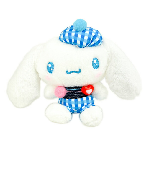 サンリオ シナモロール ギンガムデニム マスコット ぬいぐるみ シナモン Sanrio