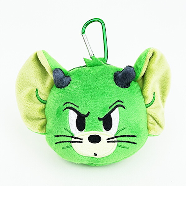 トムとジェリー 悪魔ジェリー カラビナ付きぬいぐるみファスナーマスコット