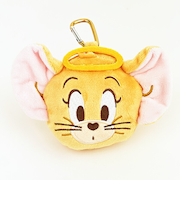 トムとジェリー 天使ジェリー カラビナ付きぬいぐるみファスナーマスコット