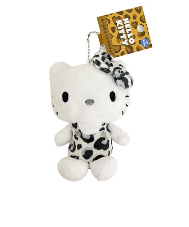 サンリオ ハローキティ ヒョウ柄シリーズ ボールチェーンマスコット モノクロ Sanrio