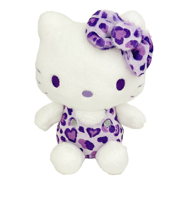 サンリオ ハローキティ ヒョウ柄シリーズ お座りぬいぐるみ パープル Sanrio