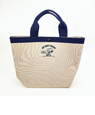 スヌーピー ルフル トートバッグ ネイビー ランチ SNOOPY ROOTOTE ルートート コラボ