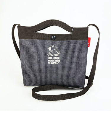 スヌーピー ルフル ショルダーバッグ グレー SNOOPY ROOTOTE ルートート コラボ