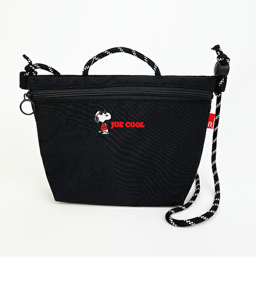 スヌーピー サコッシュ ブラック ショルダーバッグ SNOOPY ROOTOTE ルートート コラボ