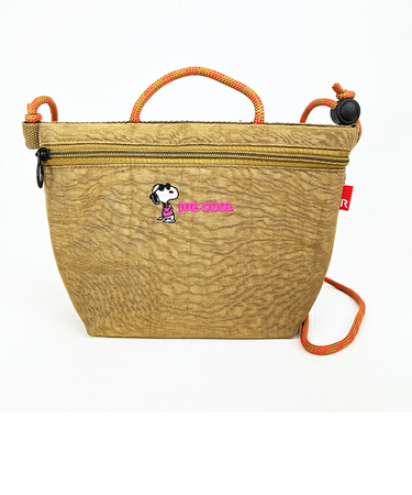 スヌーピー サコッシュ ブラウン ショルダーバッグ SNOOPY ROOTOTE ルートート コラボ