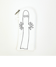 ムーミン ニョロニョロのながーいポーチ ホワイト MOOMIN