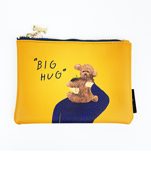 ACCOMMODE(アコモデ) エリクリン フラットポーチ イエロー