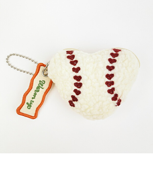 ACCOMMODE(アコモデ) ハートボールポーチ アイボリー