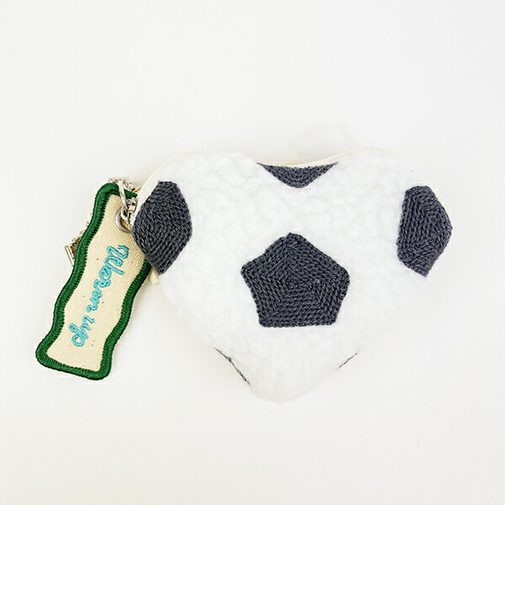 ACCOMMODE(アコモデ) ハートボールポーチ ホワイト