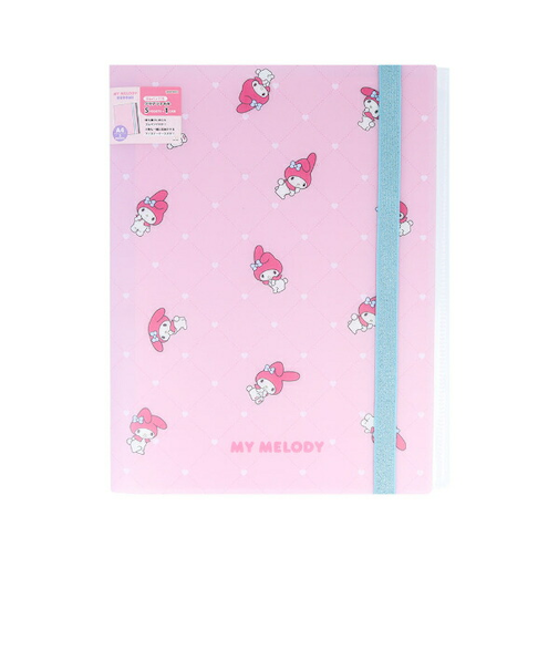 サンリオ マイメロディ＆クロミ ゴムバンド付クリアファイル5Ｐ＋Ｆ NLC 文具 Sanrio