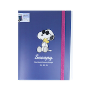 スヌーピー ジョー・クール ゴムバンド付クリアファイル5Ｐ＋Ｆ NLC 文具 SNOOPY