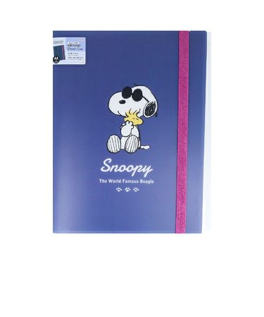 スヌーピー ジョー・クール ゴムバンド付クリアファイル5Ｐ＋Ｆ NLC 文具 SNOOPY