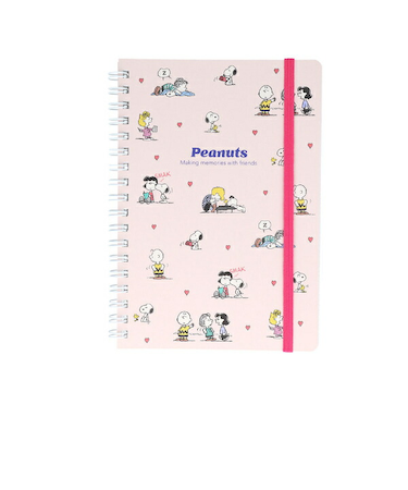 スヌーピー フレンズ ＷリングノートＢ6 NLC 日本製 文具 日本製 SNOOPY