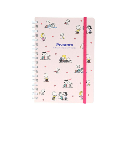 スヌーピー フレンズ ＷリングノートＢ6 NLC 日本製 文具 日本製 SNOOPY