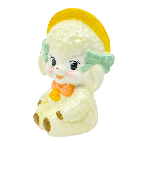 新品 スイマー 貯金箱 フラッフィー バンク ひつじ 羊 フィギュア SWIMMER(スイマー) フラッフィー 貯金箱 バンク|パーフェクト