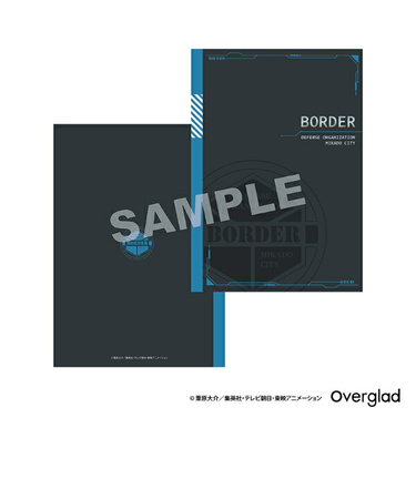 ワールドトリガー BORDER A5中綴じノート 文具 日本製